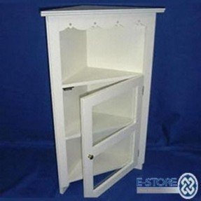 White Curio Corner Cabinet - Foter