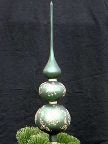 Green christmas tree topper finial 64 99 more trees ornaments