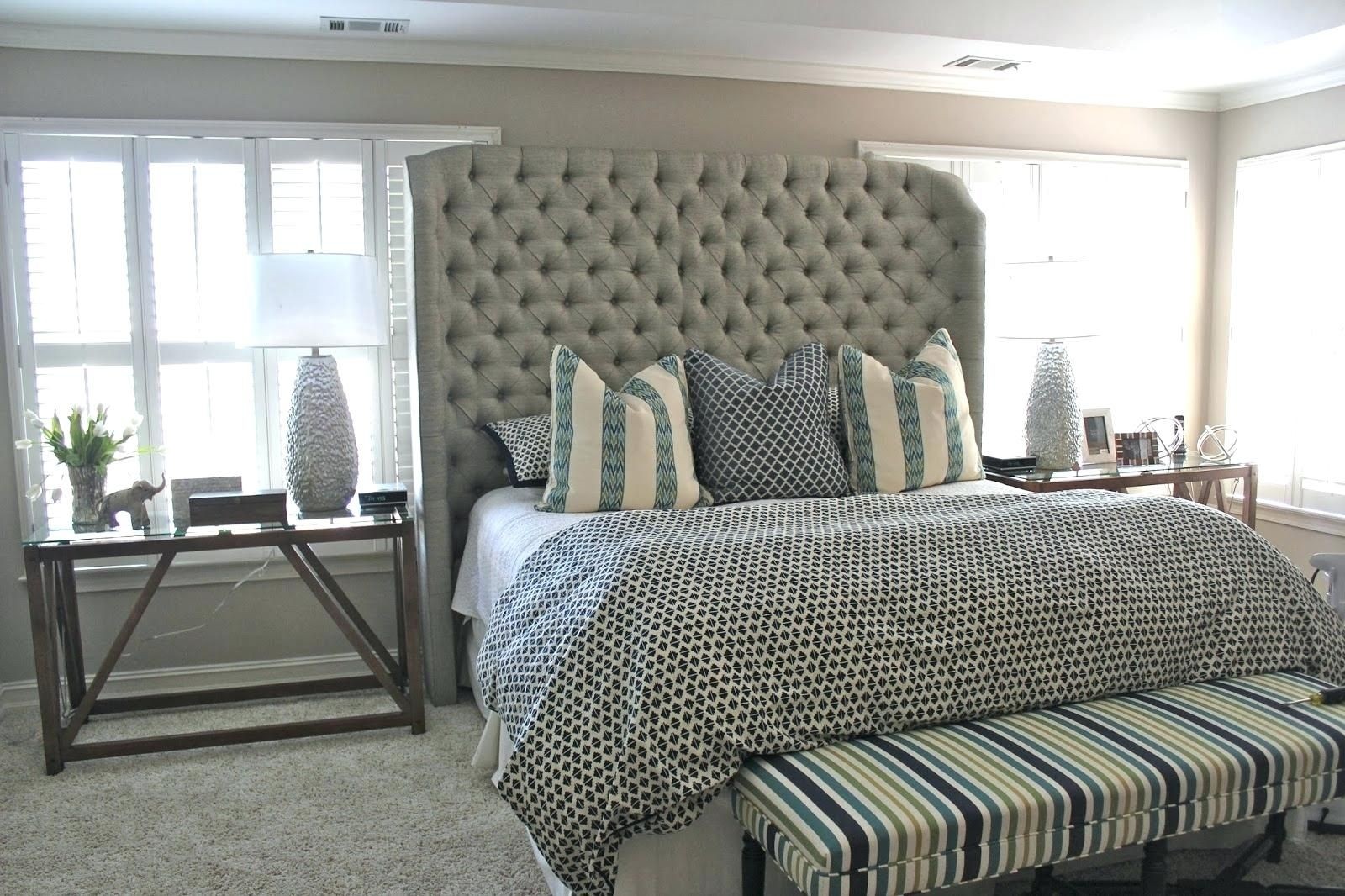 Extra high store upholstered headboard