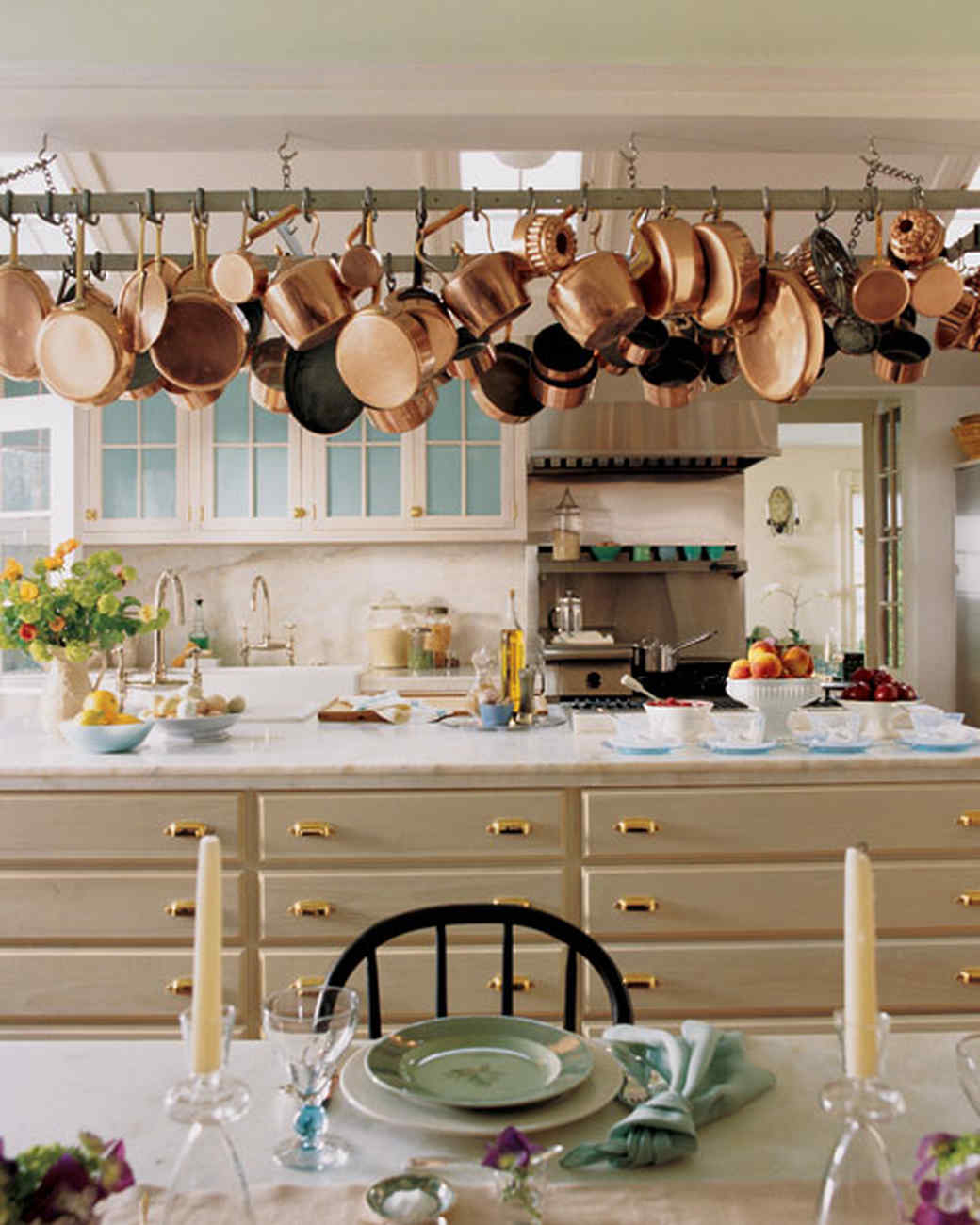 Kitchen Island Pot Rack Ideas on Foter