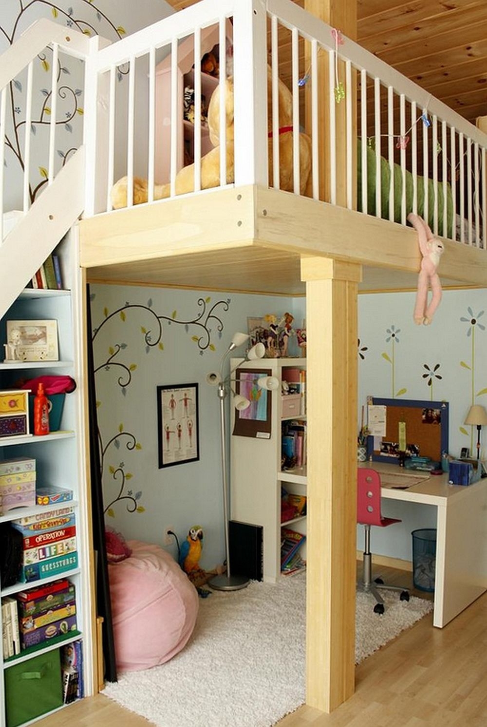 loft bed stairs with storage