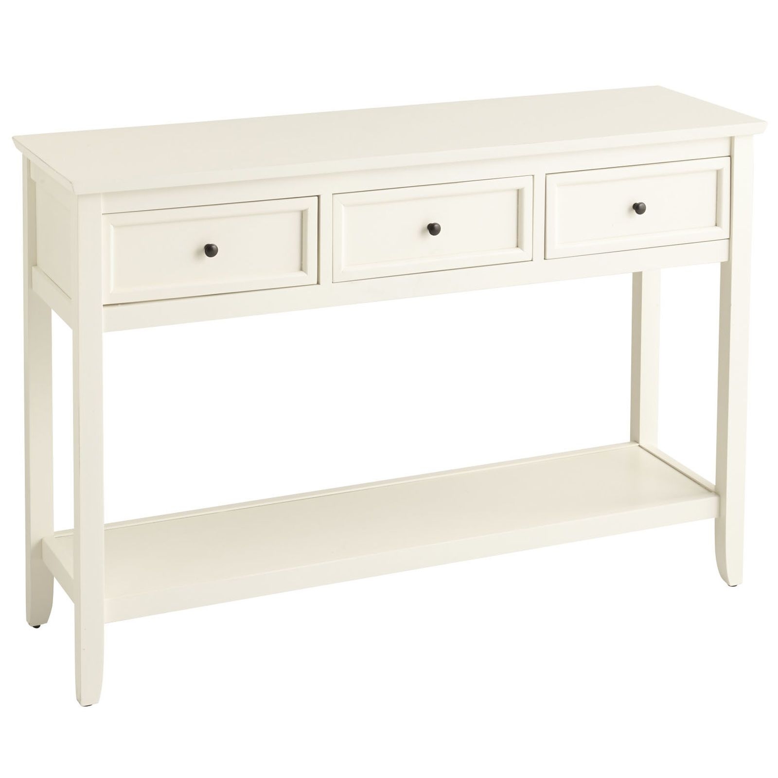 White console table with drawers 1