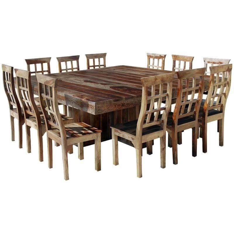 square dining table seats 10