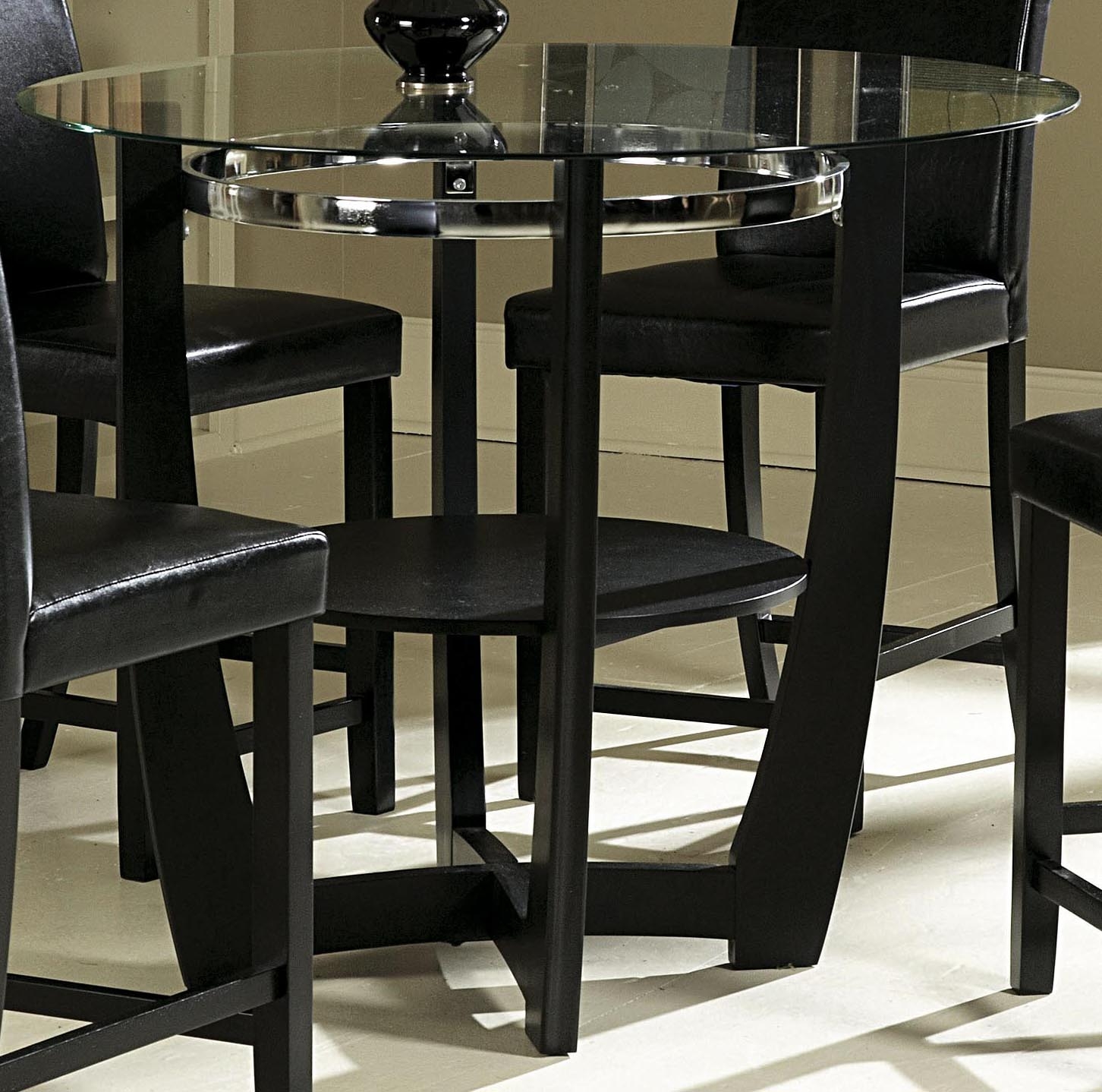 glass high top dining table