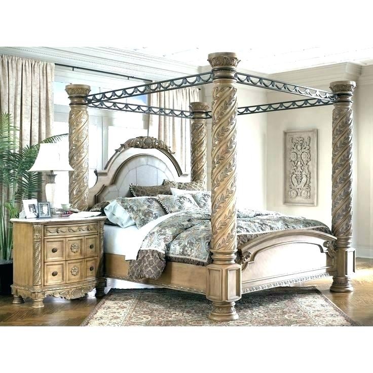 King size deals canopy bed set