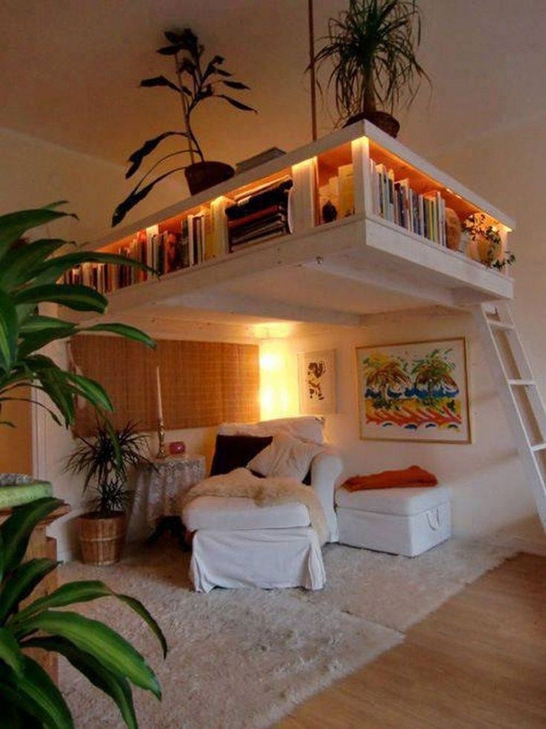 Loft bed with shelves 4