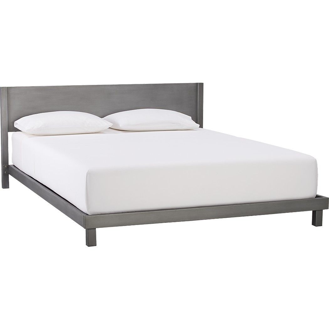 Low profile deals headboard queen bed