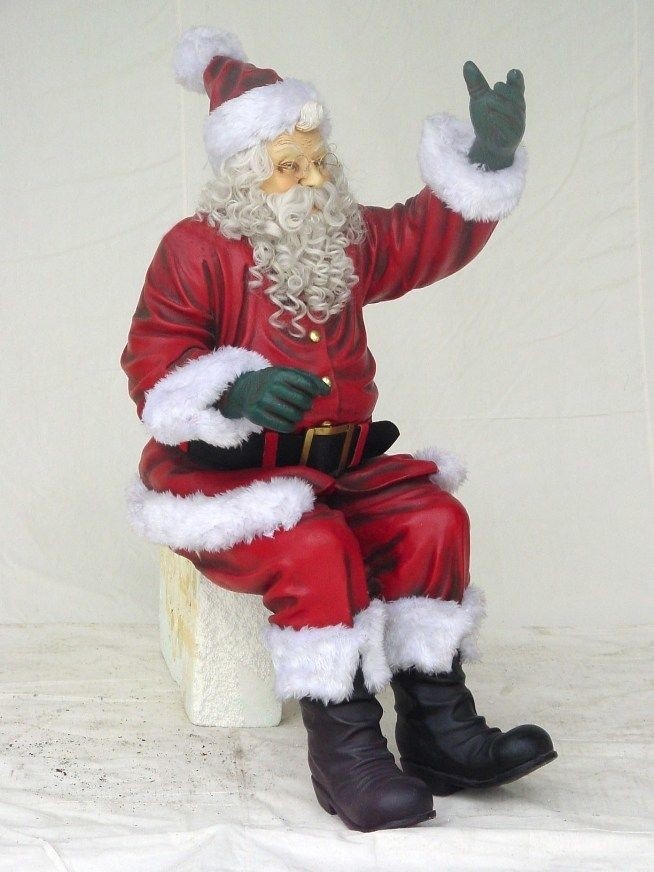 Santa claus sitting with beard
