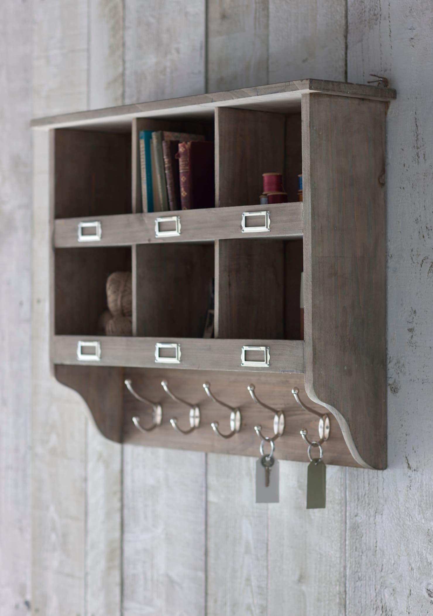 Wooden wall mounted shelves 14
