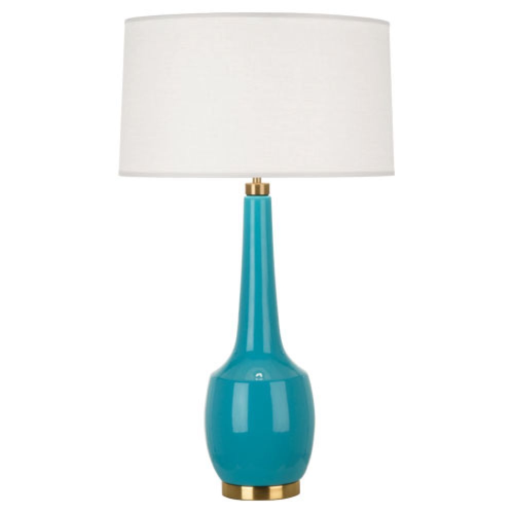 Blue glaze ceramic table lamp 3