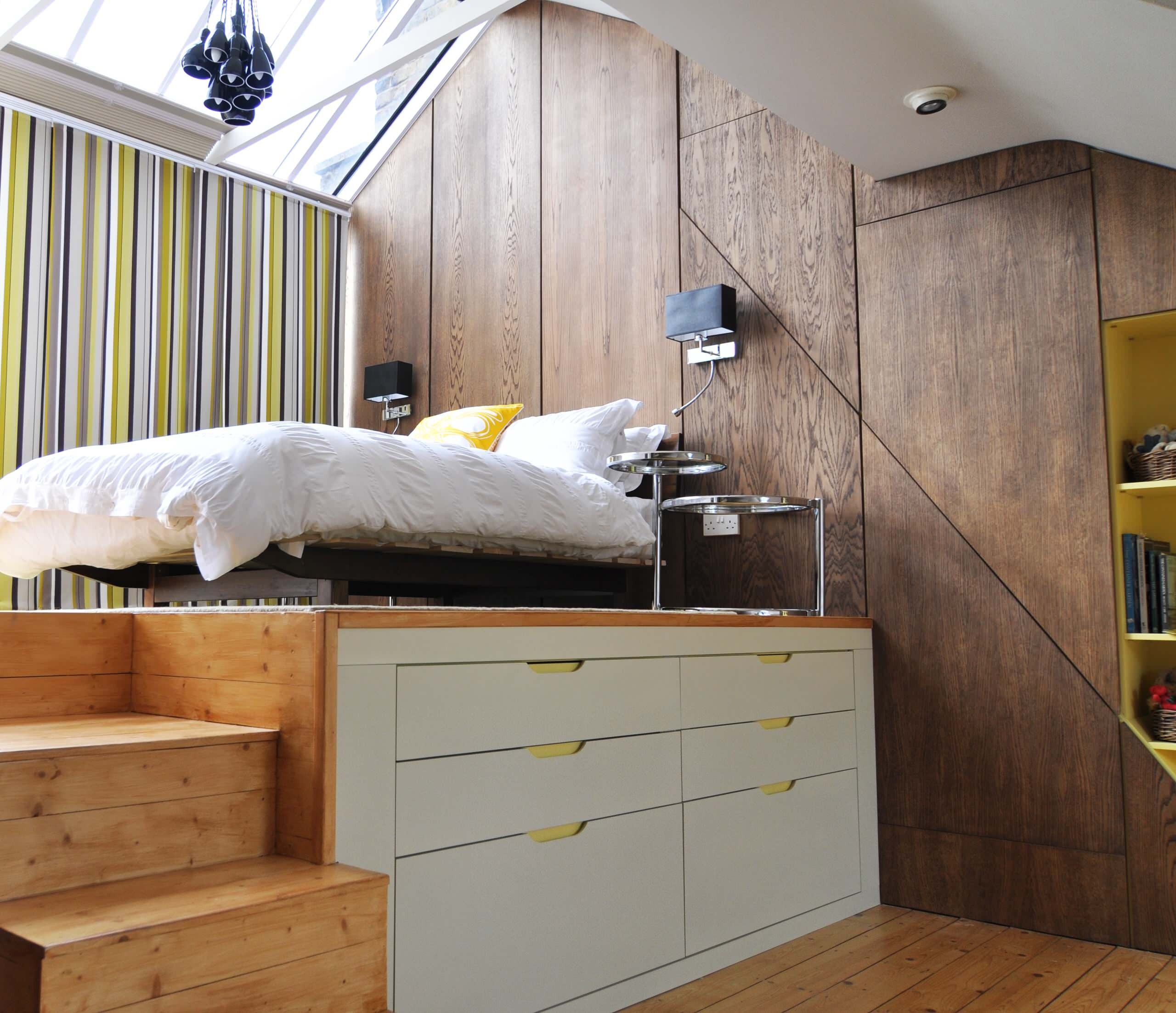 Loft bedroom contemporary bedroom london