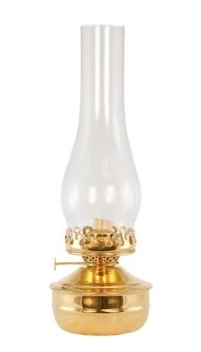 Oil Lamps Brass Table Lamp 14" - Kerosene Lamp - Decorative Lanterns
