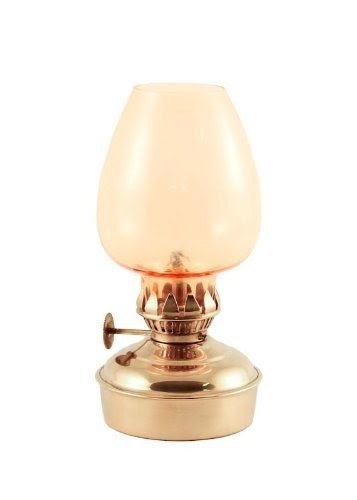 Oil Lanterns - Brass Mini - 5.75" Amber Glass