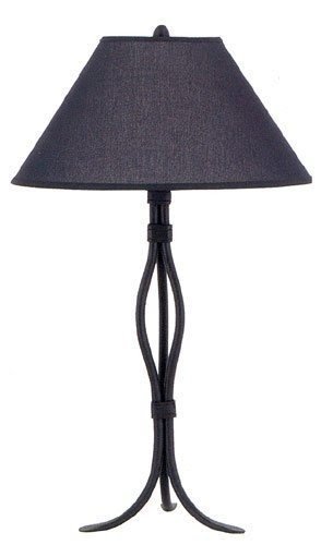 Stone County 901-685 Dover Natural Black Table Lamp With Shade