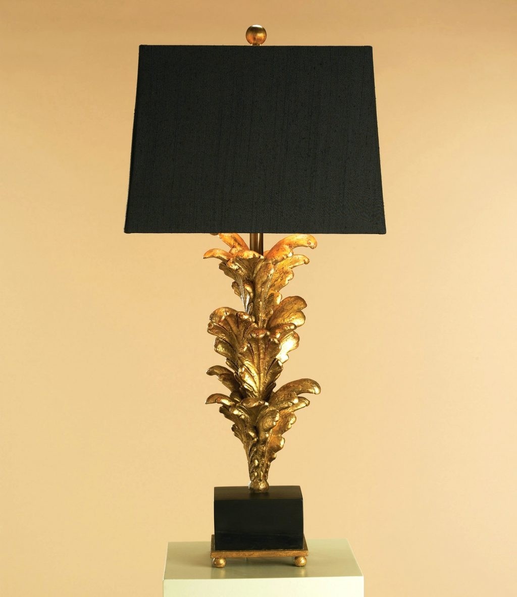 Black gold liner lamp shades 1