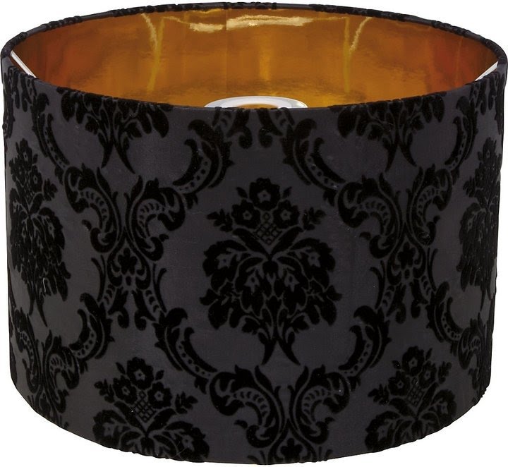 Black Lamp Shades With Gold Lining Foter