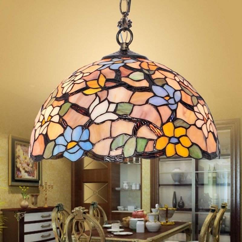 Stained Glass Hanging Pendant Lamp Ideas On Foter