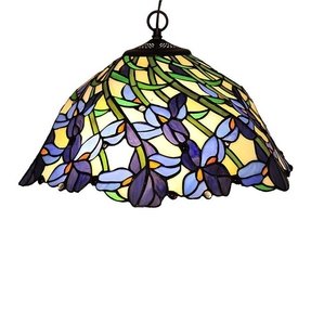 Stained Glass Hanging Pendant Lamp - Foter