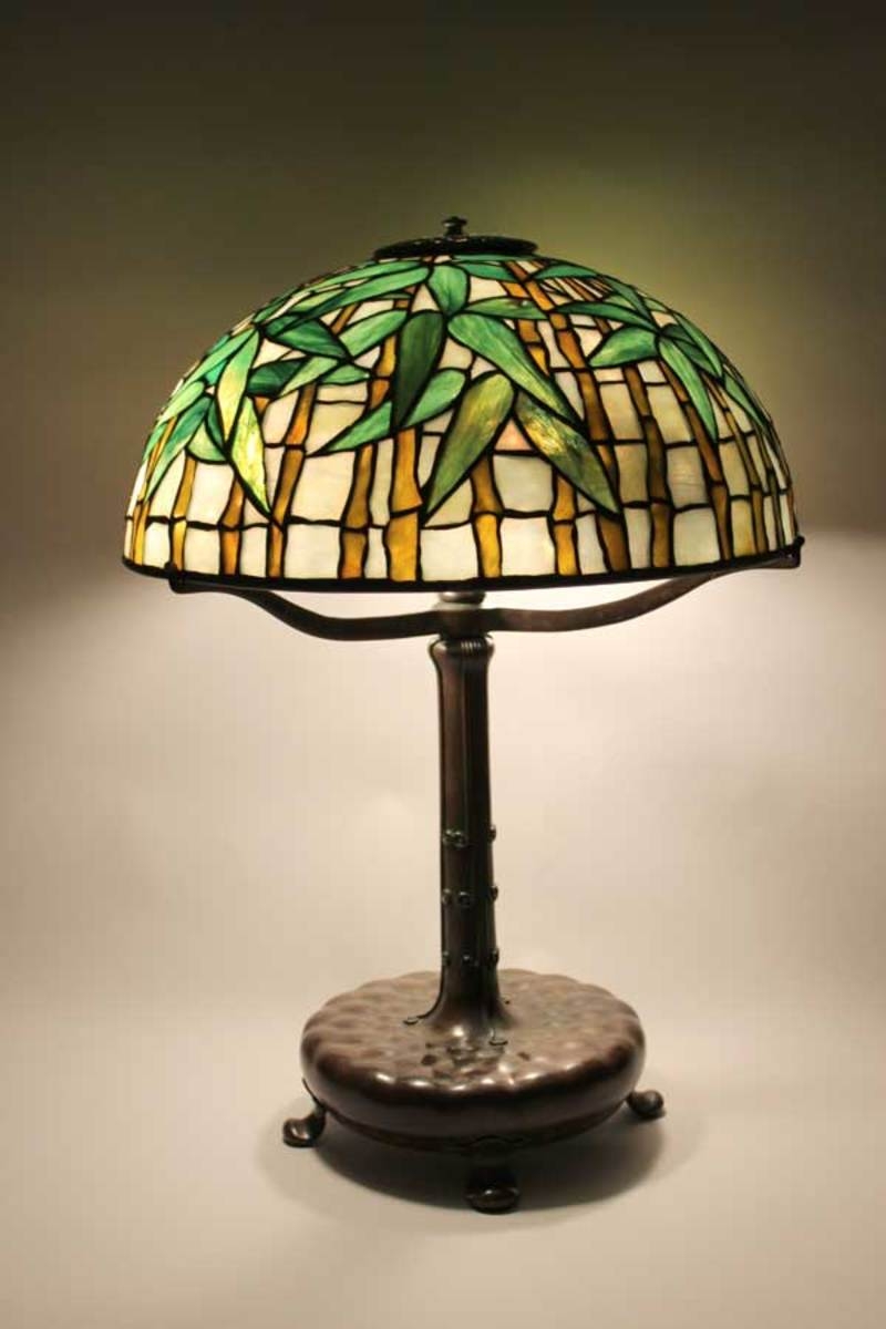 Floor lamp bases for stained glass