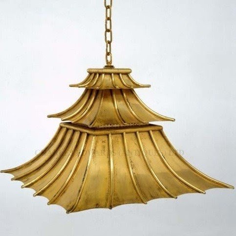 Gold pagoda fixture
