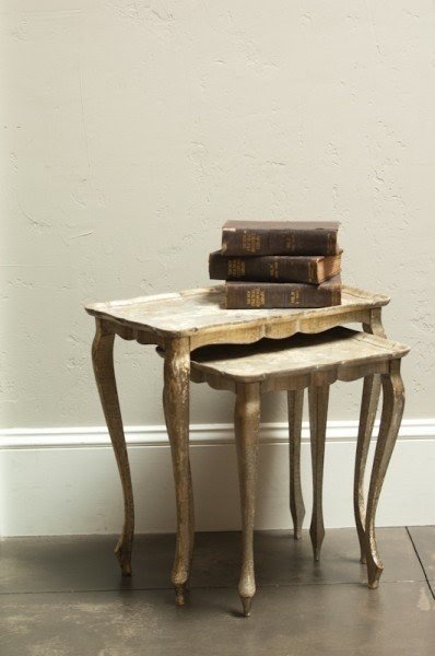Its harder not to love these precious vintage nesting tables