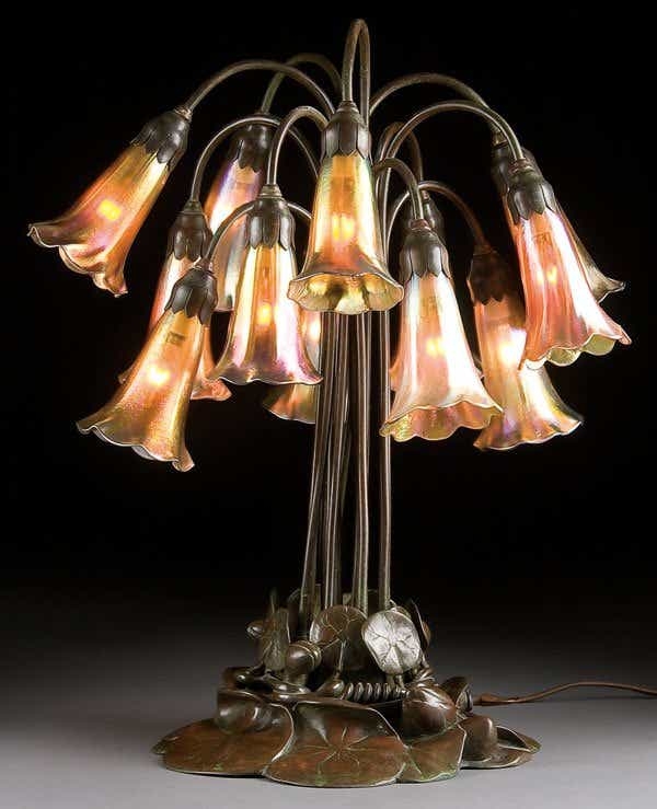 Pond Lily Table Lamp, Model No. 344