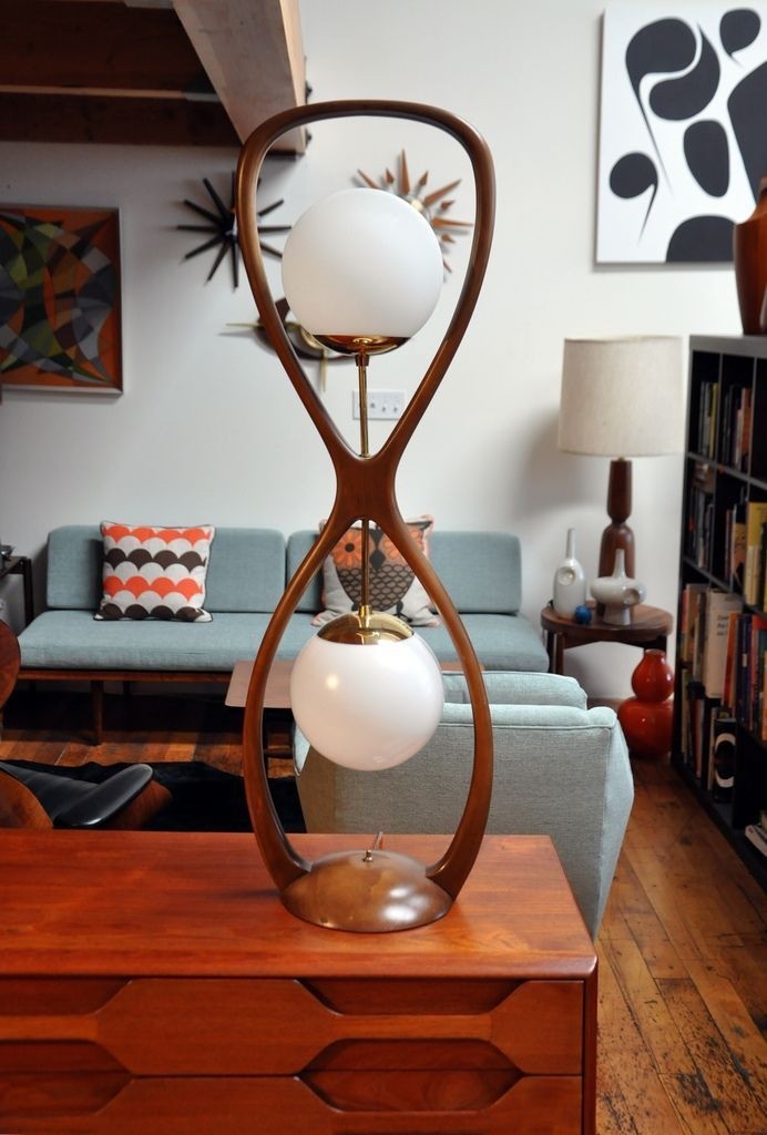 Mid century modern bedside clearance lamps