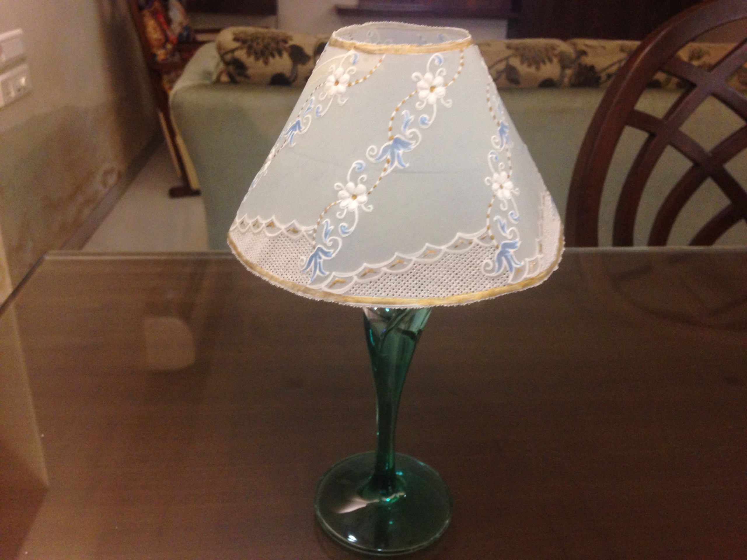 Parchment lamp shade 3
