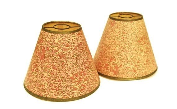 Parchment lamp shades painted paper