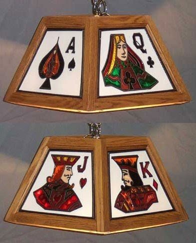 Poker table lamp