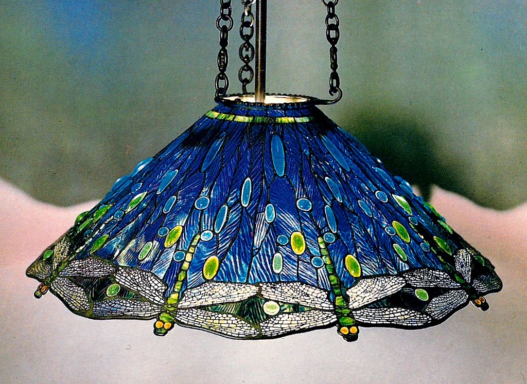 Stained glass ceiling light fixtures