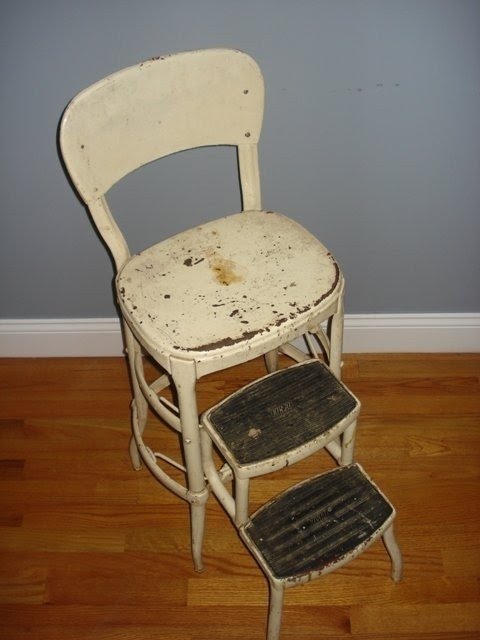 Vintage metal cosco chair stepstool