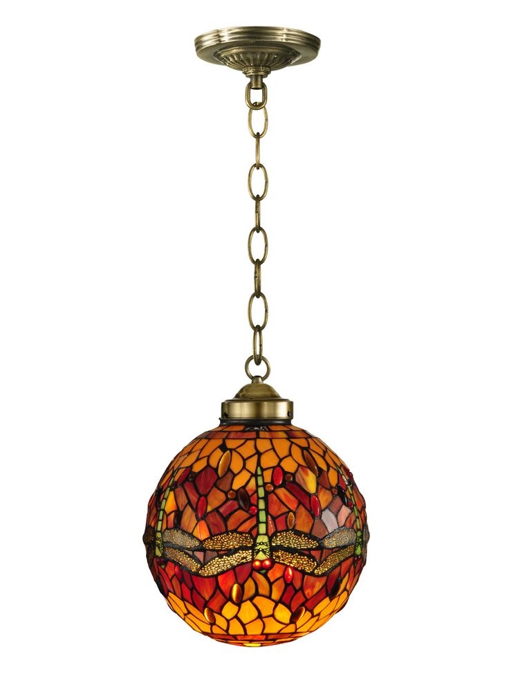 Stained glass hot sale swag lamp