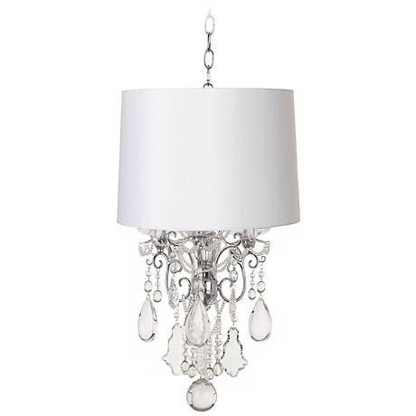 White chandelier lamp shades