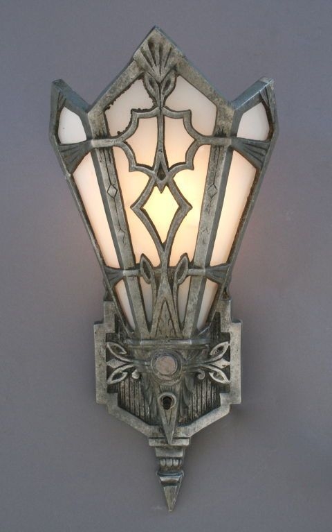 Antique art deco table lamps