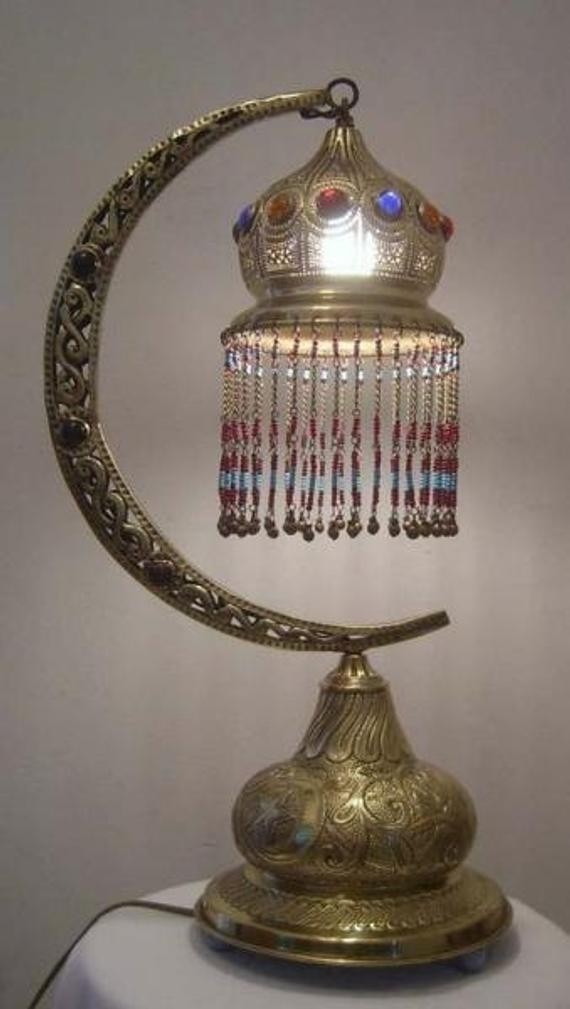 Beautiful moroccan moon lamp