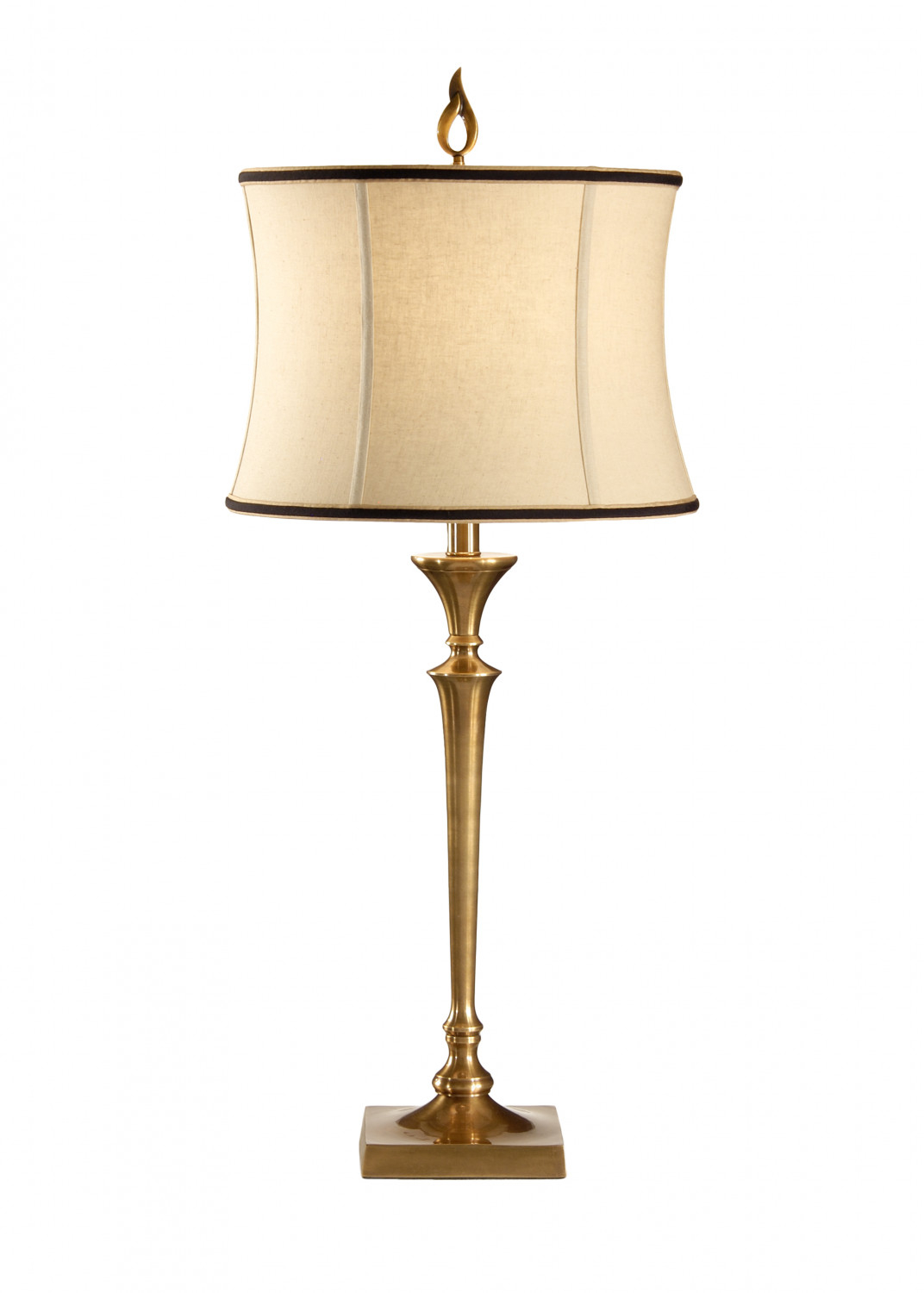 Brass candlestick lamps