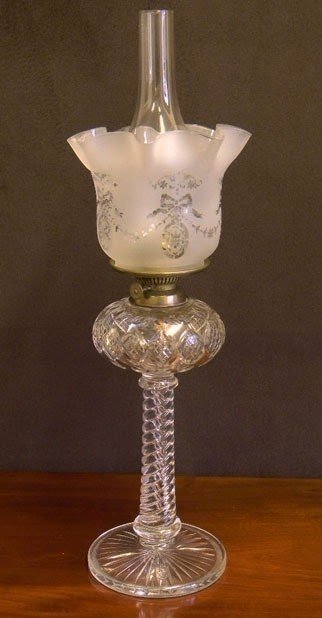 Glass kerosene lamps for sale