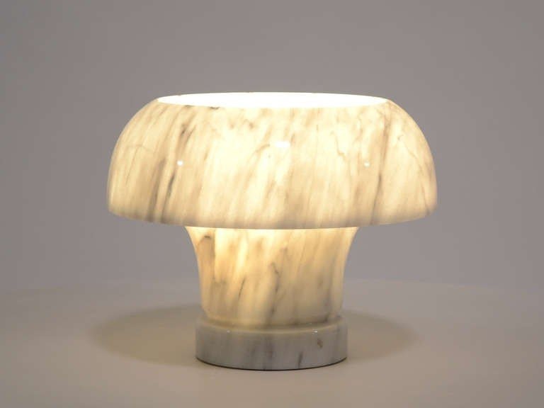 Marble table lamp angelo mangiarotti