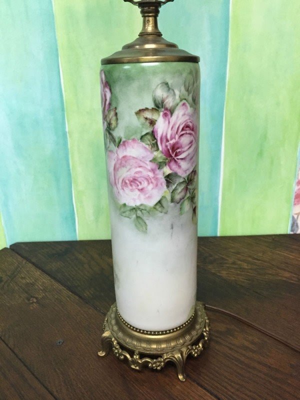 Porcelain rose lamp 25