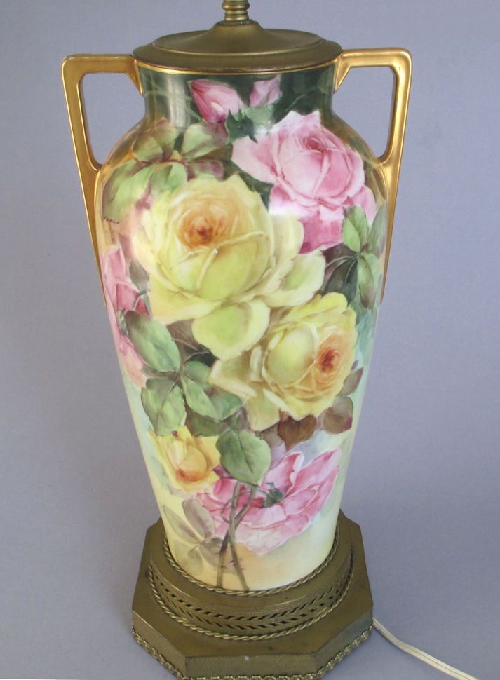 Porcelain rose lamp 29