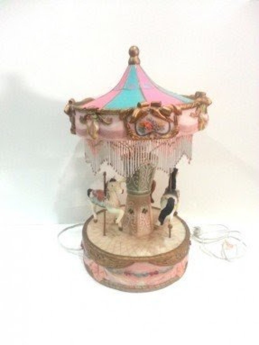 Vintage carousel lamp nursery baby room