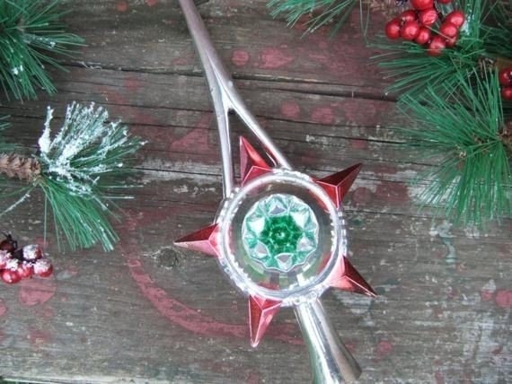 Vintage christmas star tree topper silver by treasuredprimitives 18