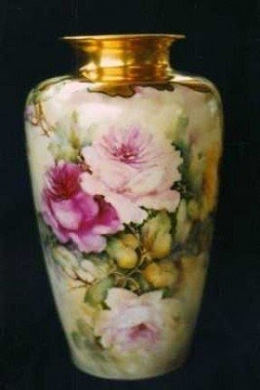 Vintage rose lamp