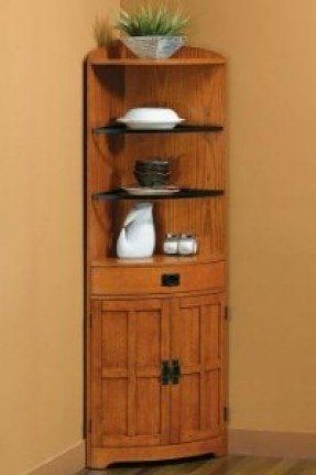 Bakers rack with cabinet