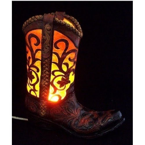 Cowboy boot lamp 28