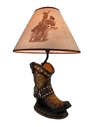 Cowboy boot lamp 36