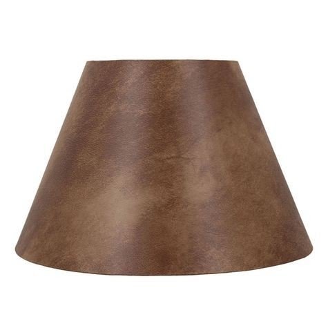 brown leather lamp shades