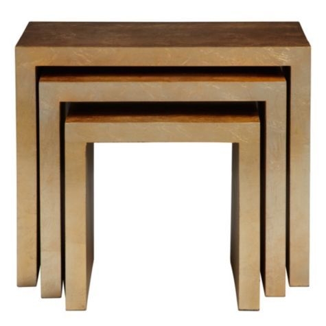 Gold nesting tables 2