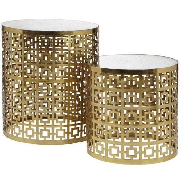 Gold nesting tables 9